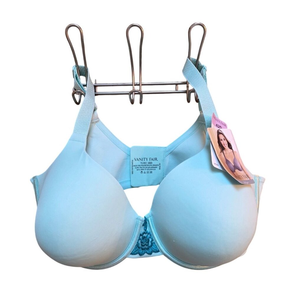 Vanity Fair‎ Womens Beauty Back Full Figure Underwire Bra 42D Summer Mint